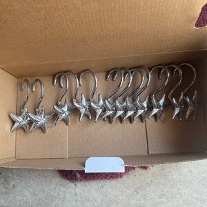 Curtain hooks, metal, dozen